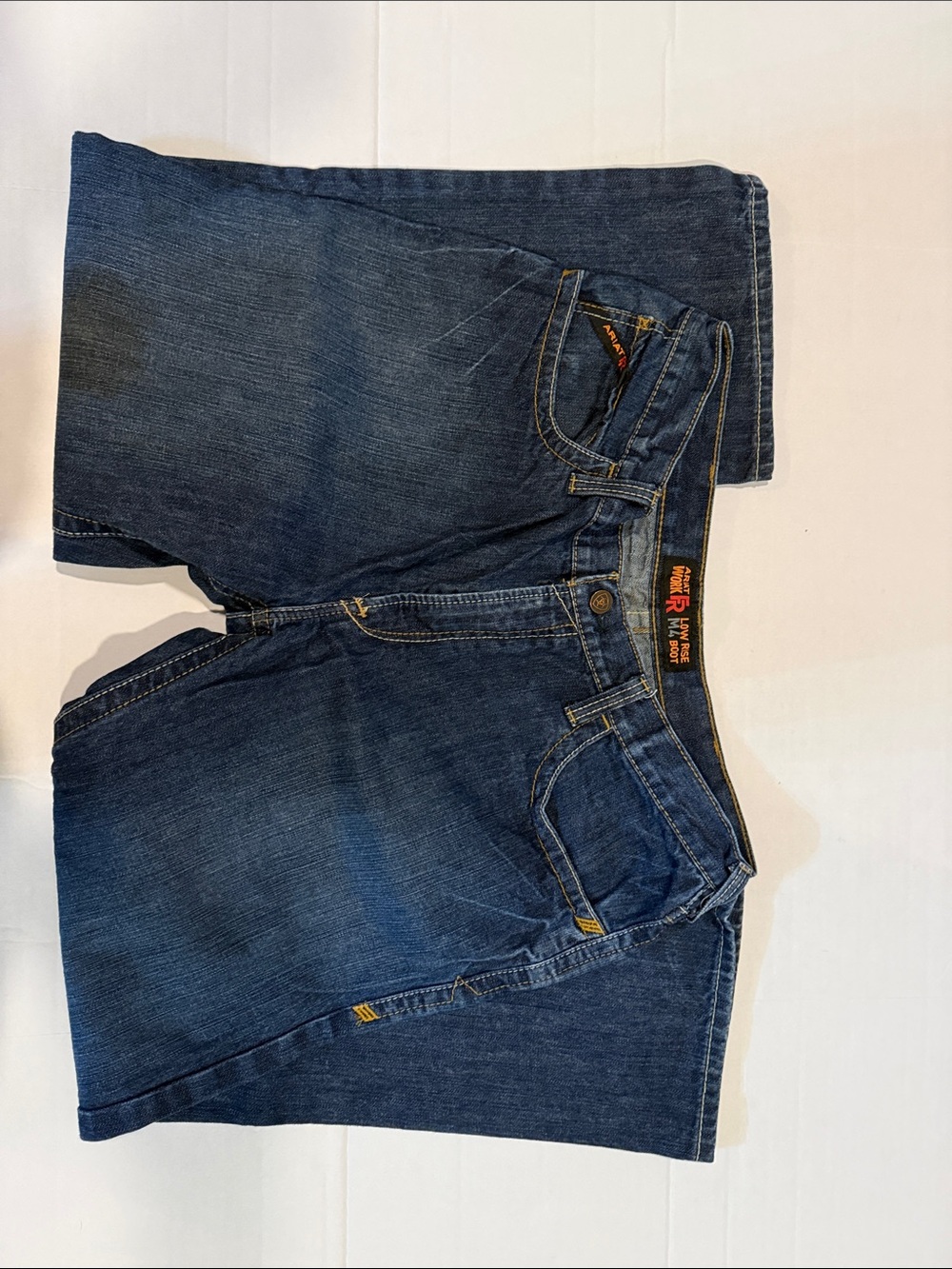 Ariat Work Flame Resistant Men's Low Rise M4 Boot Denim Jeans Size 38 x 30